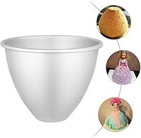 Vista 4 de Molde de molde para tartas de muñecas de 6 pulgadas antiadherente de aluminio para vestido de princesa para fiesta de cumpleaños, moldes de pasteles