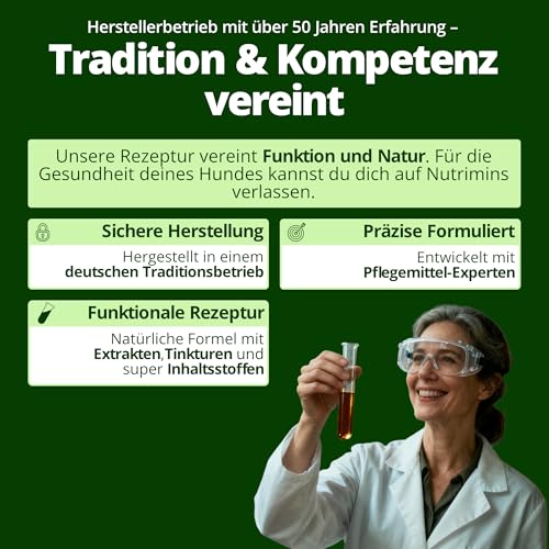 NUTRIMINS Dentalspray für Hunde 100ml – Speziell für Hunde entwickelte Zahnpflege, hergestellt von Experten in Deutschland – Sanftes Zahnspray zur Unterstützung bei Zahnbelag, Mundgeruch & Zahnstein