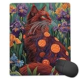 小型 ゲーミング マウスパッド アヤメの三毛猫 キーボードパッド マウスマット デスクマット 小型 ゴム底 エレコム 光学式 マウス対応 滑り止め 耐久性 良い おしゃれ かわいい 防水 サイバーカフェ オフィス最適 適度な表面摩擦 男性のプレゼント 50x25 cm jp-1153