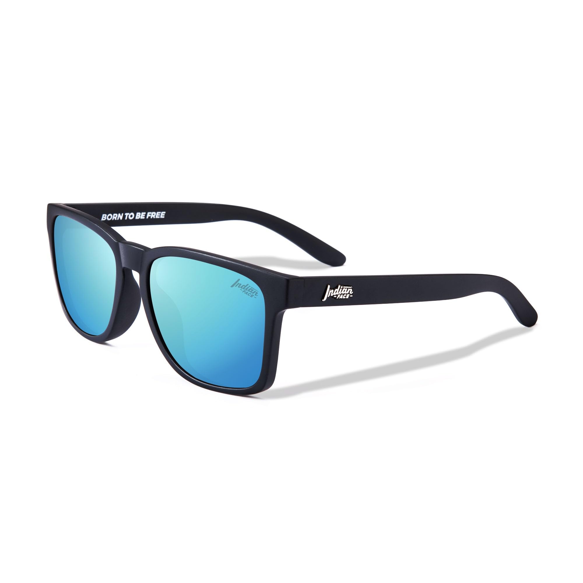 THE INDIAN FACE Okulary przeciwsłoneczne - Free Spirit Black/Blue, czarny, rozmiar uniwersalny