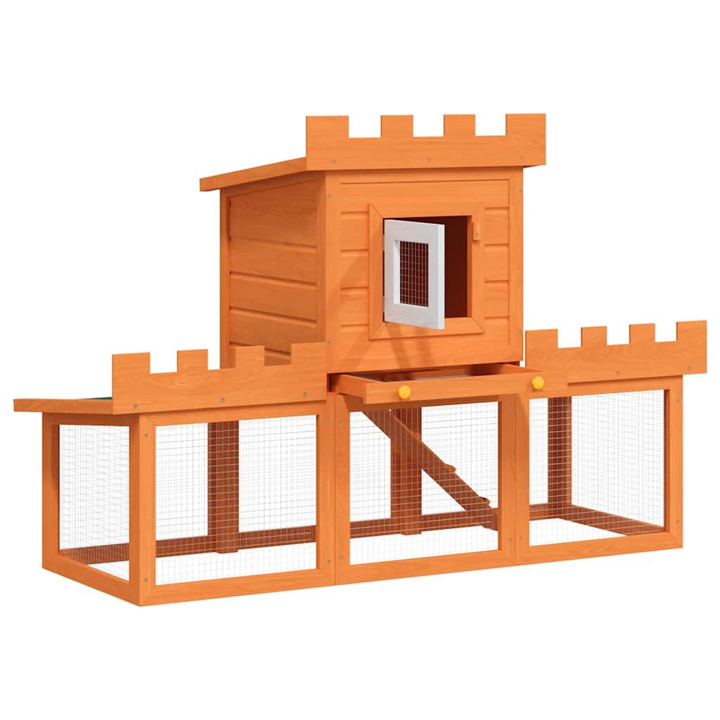 Großer Kaninchenstall Kleintierkäfig Kaninchenhaus Hasenkäfig für Kaninchen Meerschweinchen Klein Haustier Einzelhaus