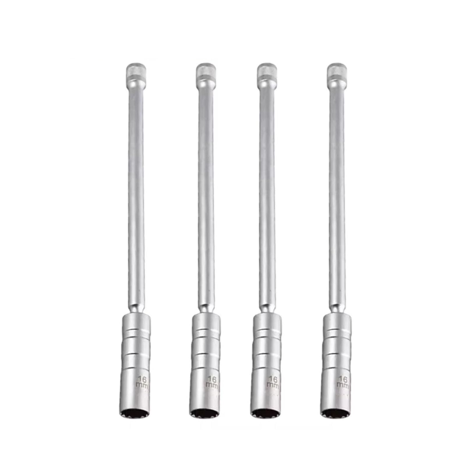 Llave De Enchufe De Bujía Magnética Giratoria Delgada Pared Larga para Bujía Herramienta De Extracción De Enchufe De Encendido 16mm Bujía Giratoria Flexible