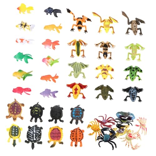 CIYODO 40piezas Biológico del para Decoración De Animales Marinos De Imitación Juguetes De Simulación De para Casa