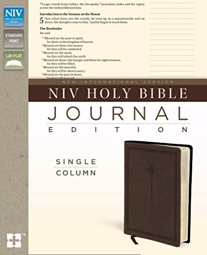 NIV, Holy Bible, Journal Edition, Imitation Leather, Brown