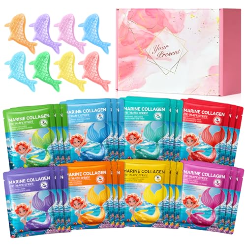 Eye Patches, 24 Pares - 8 Tipos Diferentes de Parches Ojos Enriquecido con Colágeno Marino Natural y Ácido Hialurónico, Parches Ojos Bolsas y Ojeras, Arrugas e Hinchazón de los Ojos