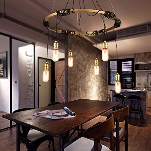 Lustre exquis de style industriel chic pour accueil d'hôtel et salon raffiné