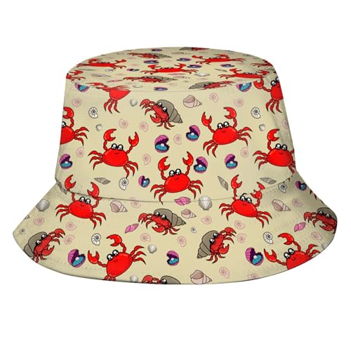 Image of Bucket Hat for Women Men, Fashion Print Outdoor Beach Hat Packable Sun Cap for Travel Hiking