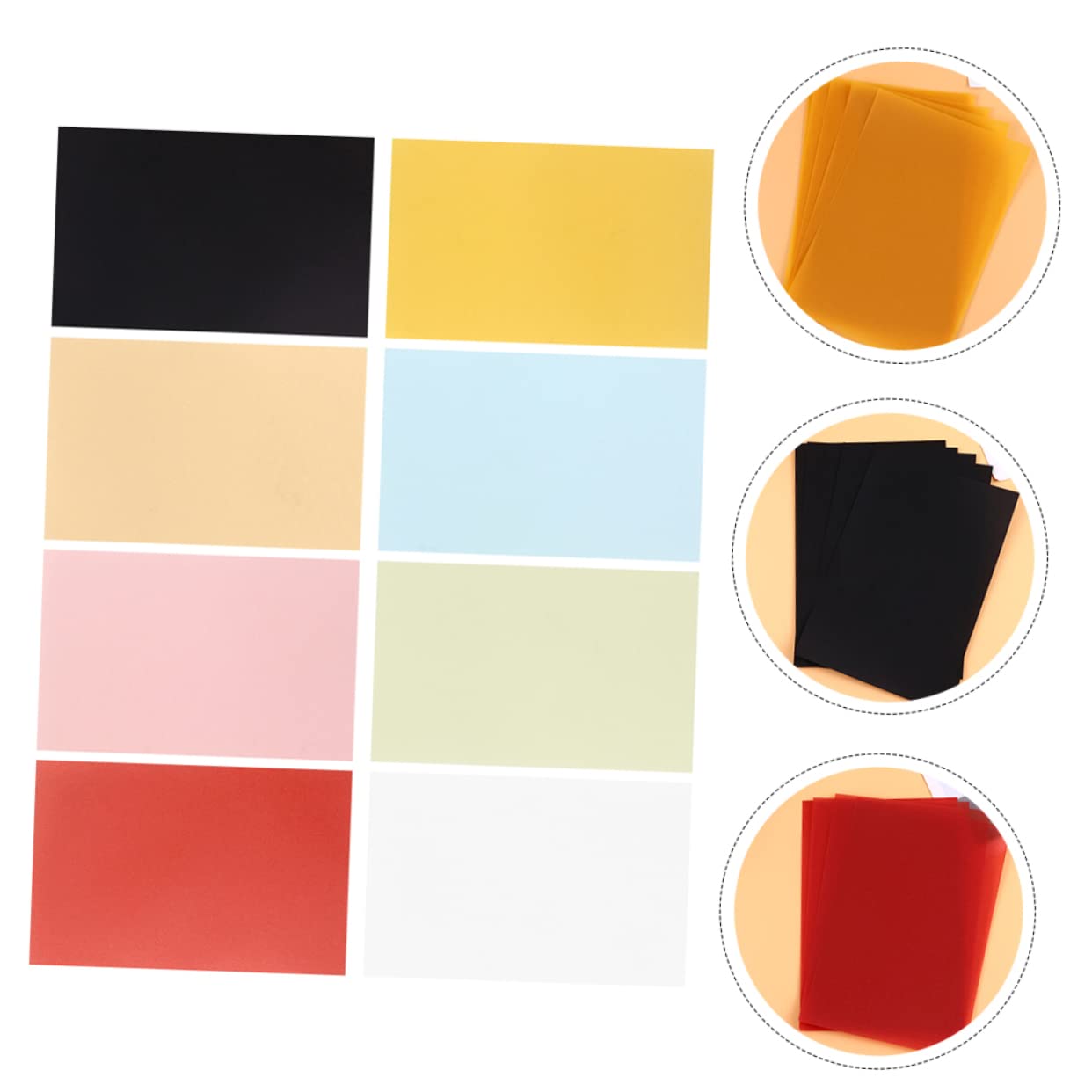 LALAFINA 3 Sätze Buntes Transparentpapier Farbiges Zeichenpapier Für Diy Basteln Und Nachzeichnen Beutel À Hochwertiges Skizzenpapier Für Kunstprojekte 100 Stück * 3