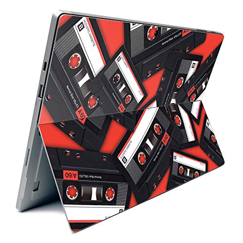 Image of MightySkins Carbon Fiber Skin for Microsoft Surface Pro 7 - Mix Tape | Textured Carbon Fiber Finish | Easy to Apply, Remove, and Change Styles | Made in The USA