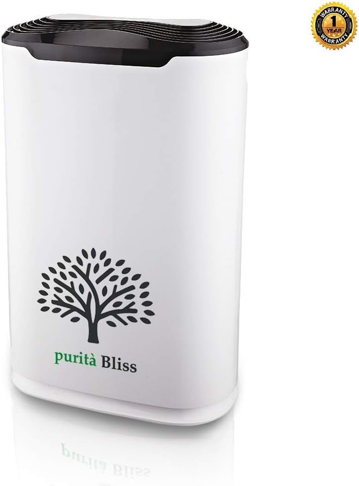 Purita Bliss HEPA Air Purifier for Mid Size Rooms Upto 300 SQFT+; HIGH CADR 220 M3/H