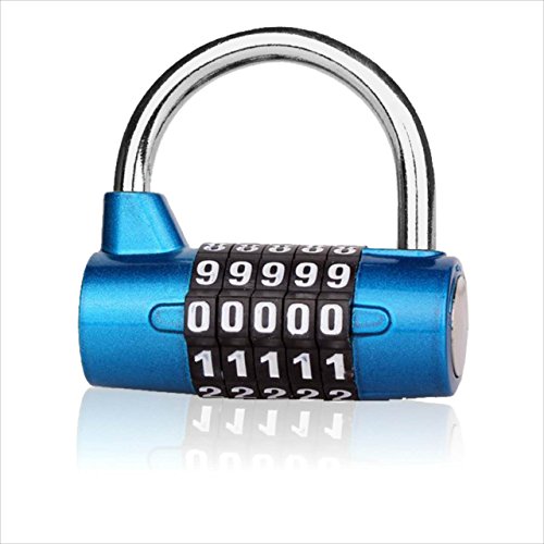 Combination Lock Outdoor 5 Digit Combination Padlock Weatherproof Lock For Gym, School Locker, Sports, Hasp Cabinet, Fence, Gate, Toolbox 2 Pack #TOP6