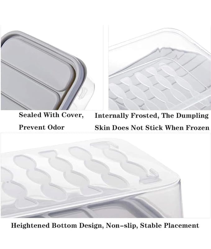 Image of Fridge Storage Boxes Freezer Storage Containers, Container for Kitchen Storage Set, Storage in Kitchen, Vegetable Storage, Refrigerator Food Box (1200 ML [Pack of 2])