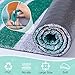 Unicorn Catcher Cat Litter Mat Quality Litter Box Mat Large Non-Slip Cat Litter Mat Litter Trapping Mat Soft Kitty Litter Mat Compatible Two Litter Boxes Cat Products Easy to Clean,Green,M