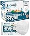 20 Mascherine FFP2 Certificate BIANCHE SICURA Protection Made in Italy BFE ≥99% Mascherina ffp2 vera Marcatura EFFETTO PULITO e sigillata. Pluricertificata ISO 13485 e ISO 9001 EN 149:2001+A1:2009