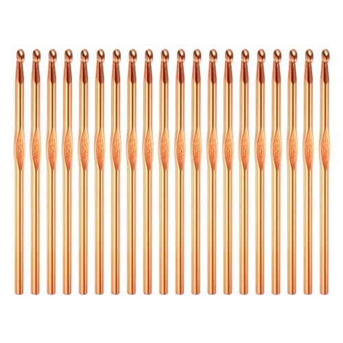 uxcell 20Pcs Aluminum Crochet Hook 5.5mm US Size I...