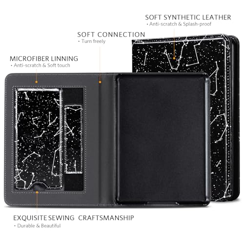 Image of CoBak Case for 6 inch E-Reader Cases (2024 & 2022, 11th Gen) - PU Leather Smart Cover with Auto Sleep /Wake & Hand Strap, Premium Protective Case for Tablet Case