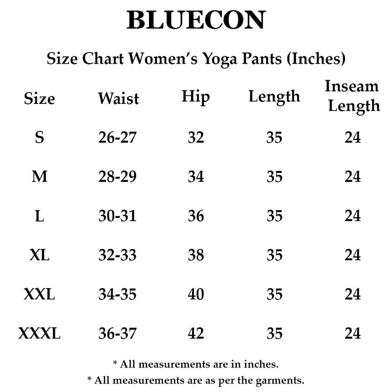 Buy BLUECON Women's Slim Fit Yoga Pant (Black, Red, Yellow) (Pack of 3