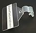 Wire Basket Label Holders, Plastic Sign Clip for 3/8
