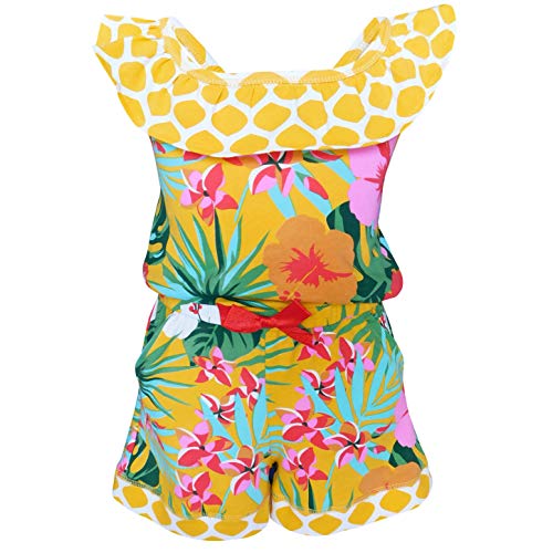AnnLoren Little Girls' Hawaiian Hibiscus Floral Tropical Kids Spring Summer Shorts Jumpsuit One Piece 6/6X AnnLoren Little Girls' Hawaiian Hibiscus Floral Tropical Kids Spring Summer Shorts Jumpsuit One Piece 6/6X