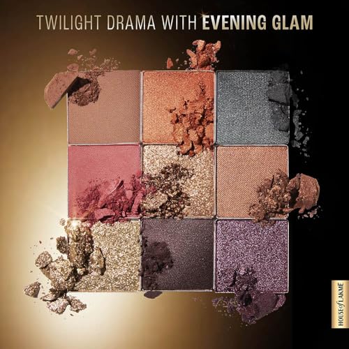 Image of LAKME 9 in 1 Eyeshadow Powder EveningGlam 11.7g - Matte, Shimmer and Metallic