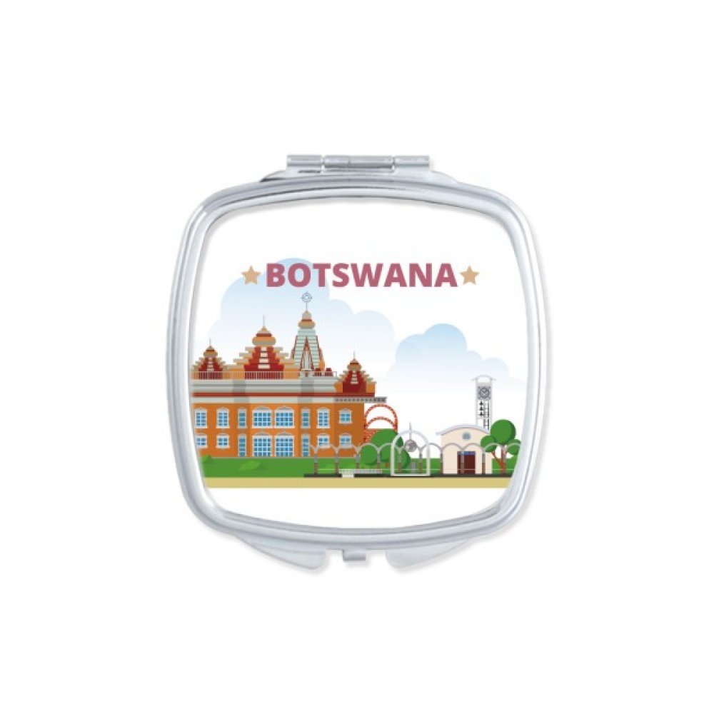 Miroir de maquillage avec motifs du Botswana pour votre sac à main