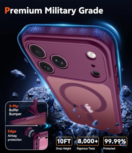 Image of FNTCASE for iPhone 17 Pro-Max Case Compatible with Magsafe Matte Phonecase