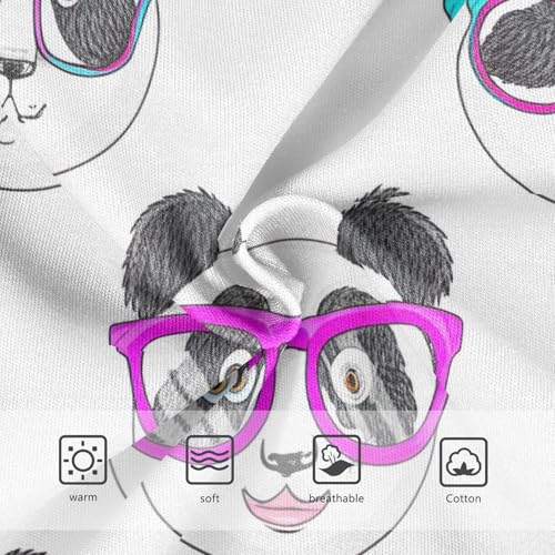 Cute Funny Pandas White Girls Underwear Toddler 2t Cotton Cute Panties Girl Bright Briefs Undies Kids3