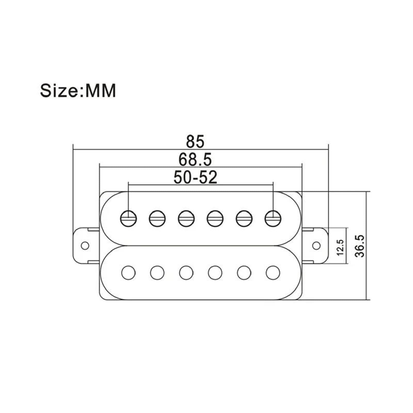 Pickup Gitary Elektrycznej 6-strunowa gitara elektryczna Humbucker regulowana śruba podwójna cewka cewka gitarowa rozdzielająca przetwornik(Neck and Bridge)