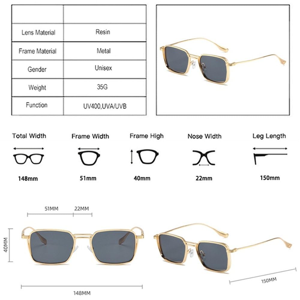 Okulary przeciwsłoneczne damskie retro z metalową oprawką, modne odcienie UV400, ciemnozielone, męskie, p