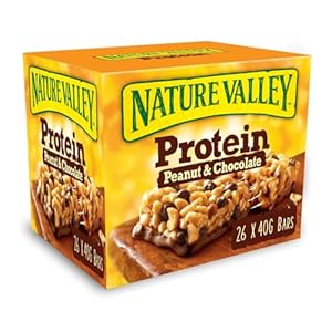 Nature Valley Protein Peanut & Chocolate Gluten Free Cereal Bars, 40 g (Pack of 26 )