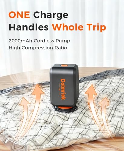 Image of 15pcs Vacuum Seal Bags for Clothing Travel, Cordless Pump, Carry-on Size Compression Packing Bags, 4000Pa Suction & 2000mAh Battery, Vacuum Storage Bags for Clothes, Luggage, Suitcase, Space Saver