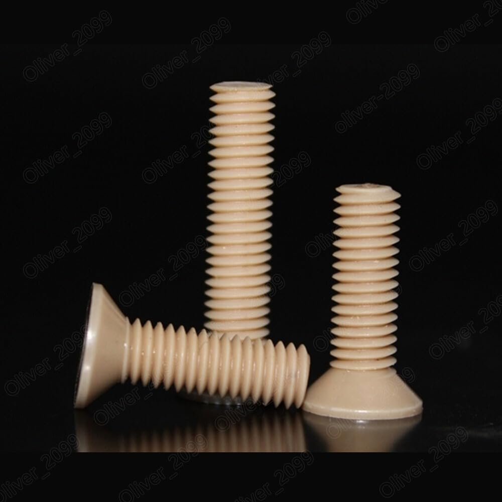 PEEK Tornillos de cabeza avellanada Phillips de plástico M1,2 M.4 M2 M3 M4 M5 M6 M8 (20,M5 x 16 mm)