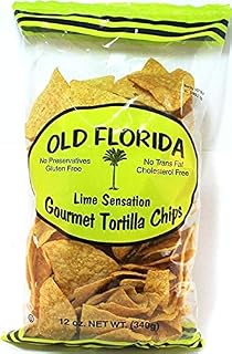 Old Florida Gourmet Products Lime Sensation Tortilla Chips 11oz - Case of 12
