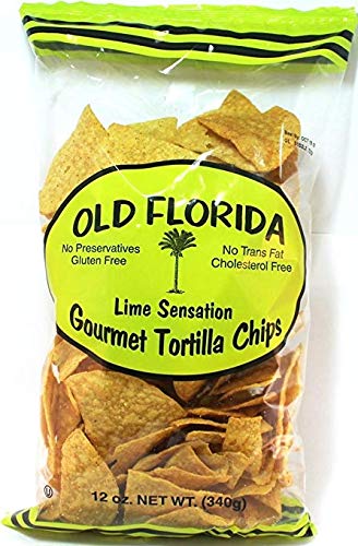 Old Florida Gourmet Productos Lime Sensation Tortilla Chips 11oz - Caja de 12 Colombia