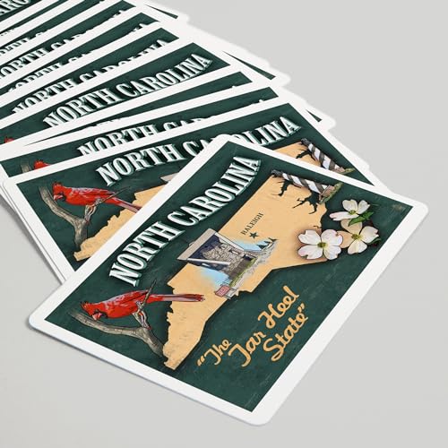 Baraja de cartas Poker North Carolina, 52 naipes miniatura 5