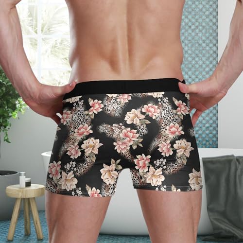 visesunny Men's Boxer Briefs Funny Pattern Soft Breathable Underwear with Stretch Waistband Rayon3
