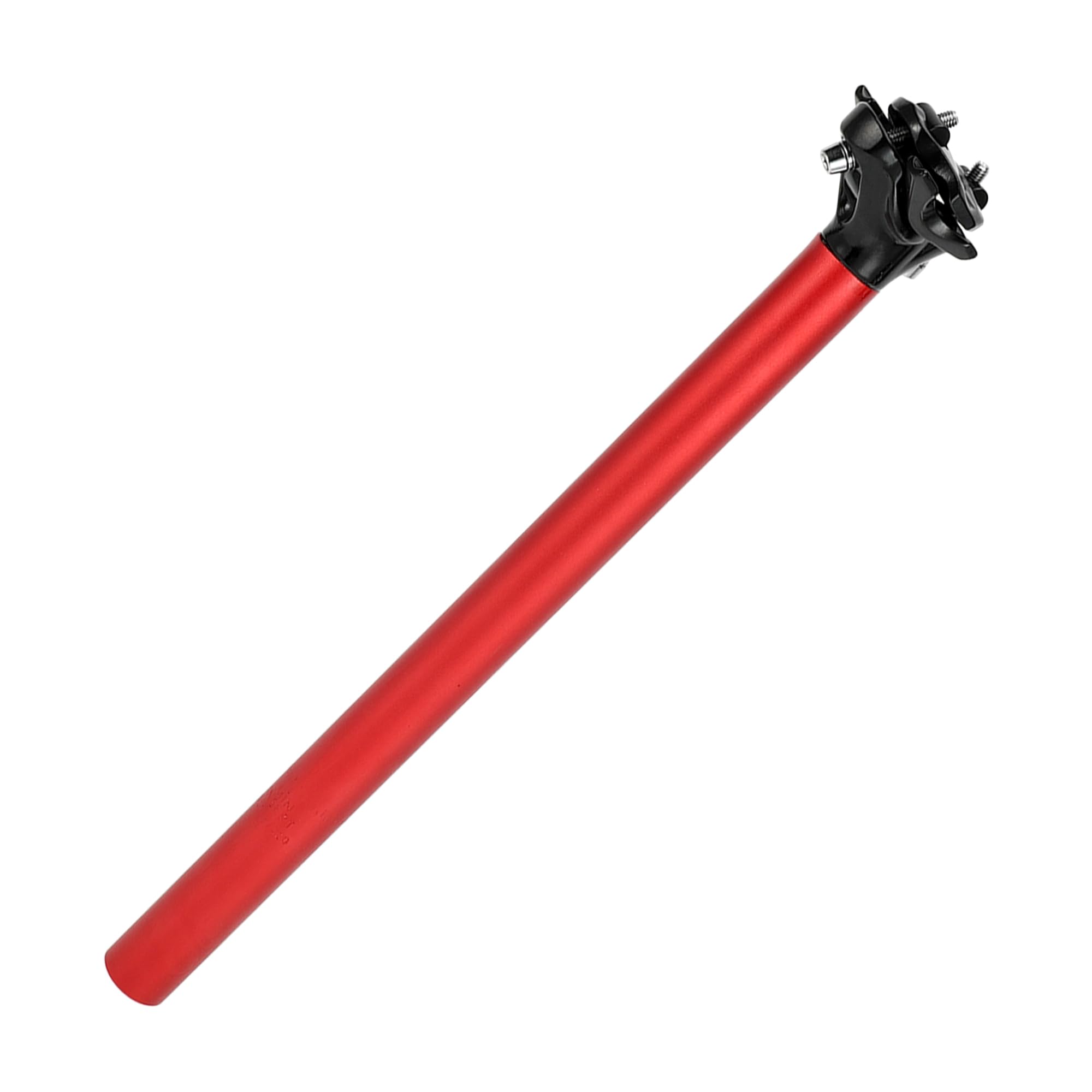 RATCHROLL 1 Pc Universal Bike Seat Posts Adjustable Angle 28.6x400mm Bike Saddle Post Seat Tube Red Aluminum Alloy