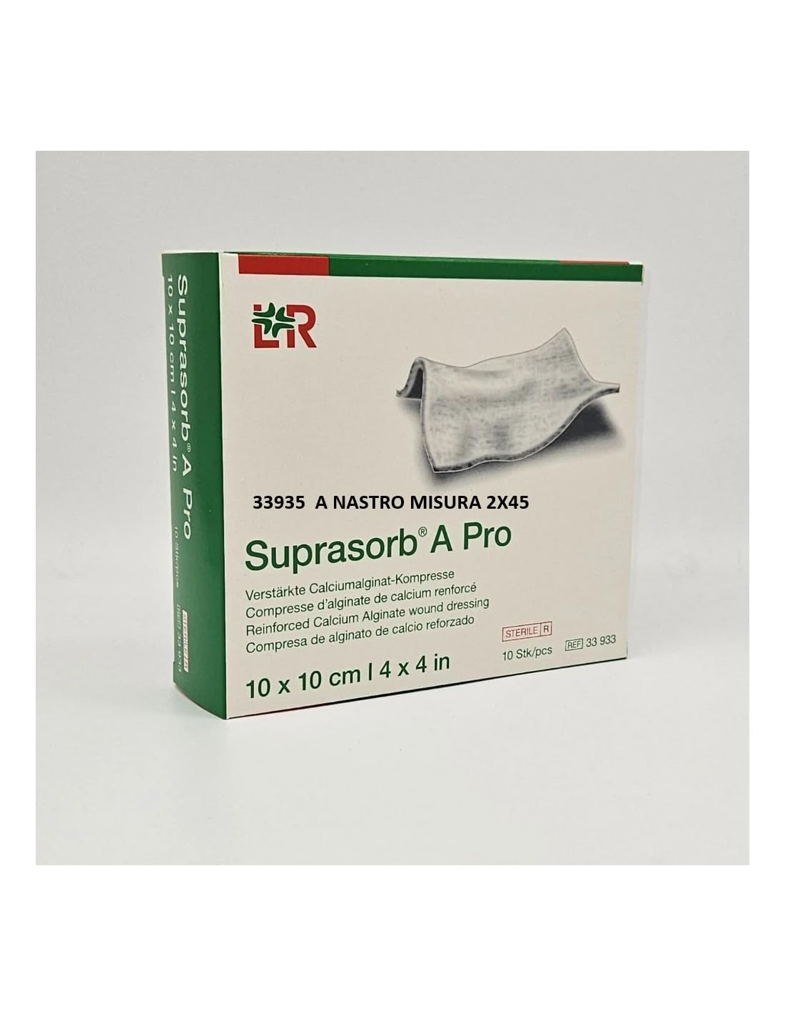 Suprasorb A Pro 2X45 CM A NASTRO 5 PEZZI | medicazione assorbente in alginato di calcio
