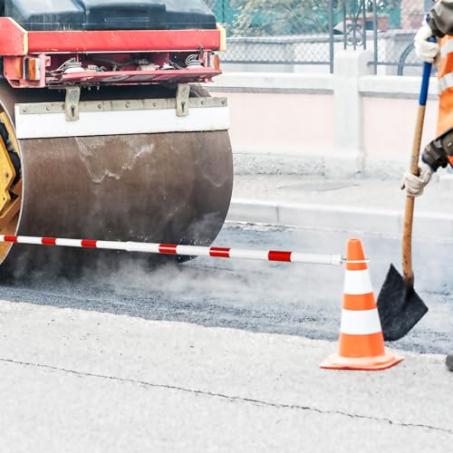 Huwena HUWENA-TRAFFIC BARRICADE-78 12 Pcs Retractable Traffic Cone Bar Length From 4 To 6.9 Ft Expandable Safety Cone Bars Lightweight Traffic Barricade thumb #5