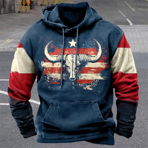 Oversized Grahpic Hoodie for Men Pullover Hooded Sweatshirt Comfy Long Sleeve Lightweight Casual Sweater2