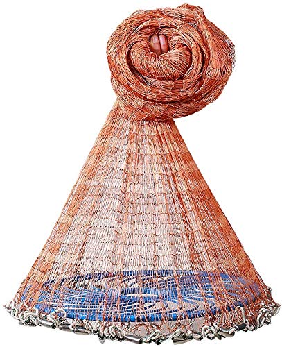 Grljd Fishing Equipment/Fishing Net for Bait Trap Fish Fishing Net a Variety of Materials Available in a Variety of Sizes (Size : Height 3.6m Plumb) (Size : Height 2.4m plumb bob)