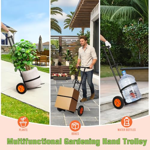Cathyeen Plant Caddy with Wheels, 3.6FT Heavy Duty Plant Dolly with Adjustable Gripping Arms and Base, Rolling Plant Mover Cart Planter Caddies with Strap for Indoor or Outdoor Garden Plants, Pots by Cathyeen - Image 5