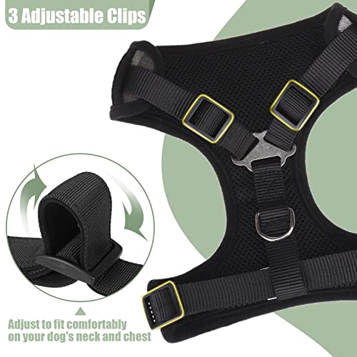 Pupteck Dog Harness And Leash Collar Set For Small Dogs Fully Adjustable No Pull Reflective Puppy Cat Soft Mesh Plaid Harnesses, Green Xs #TOP4