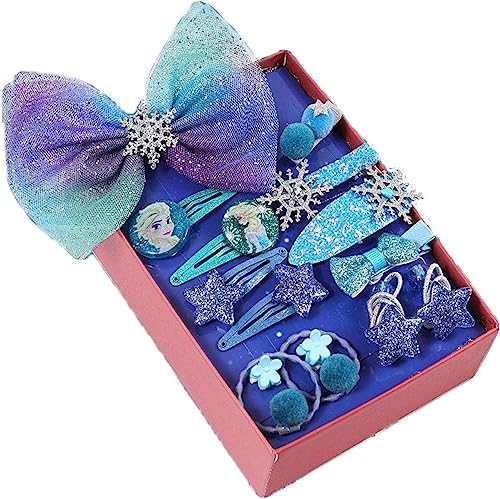 ヘアアクセサリー 女の子 15点セット人気 髪飾り ヘアゴム ヘアピン ヘアクリップ リボン エルサ気分 プリンセス 雪 オシャレ お姫様 かわいい キッズ 小学生 誕生日 発表会 卒業 卒園 出産祝い 入学祝い パーティー 普段使い プレゼント ギフト