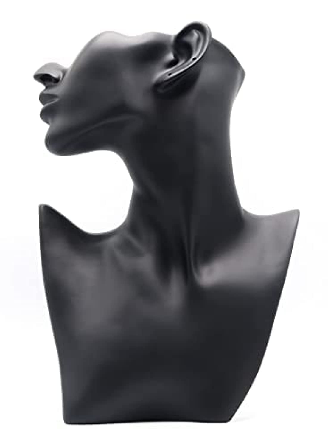 Mannequin Vitrified Ceramic nordic Face vase (Black)