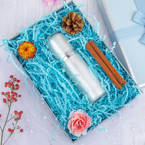 Image of Caleihd Crinkle Cut Paper Shred Filler Gift Cushion Streamer Blue