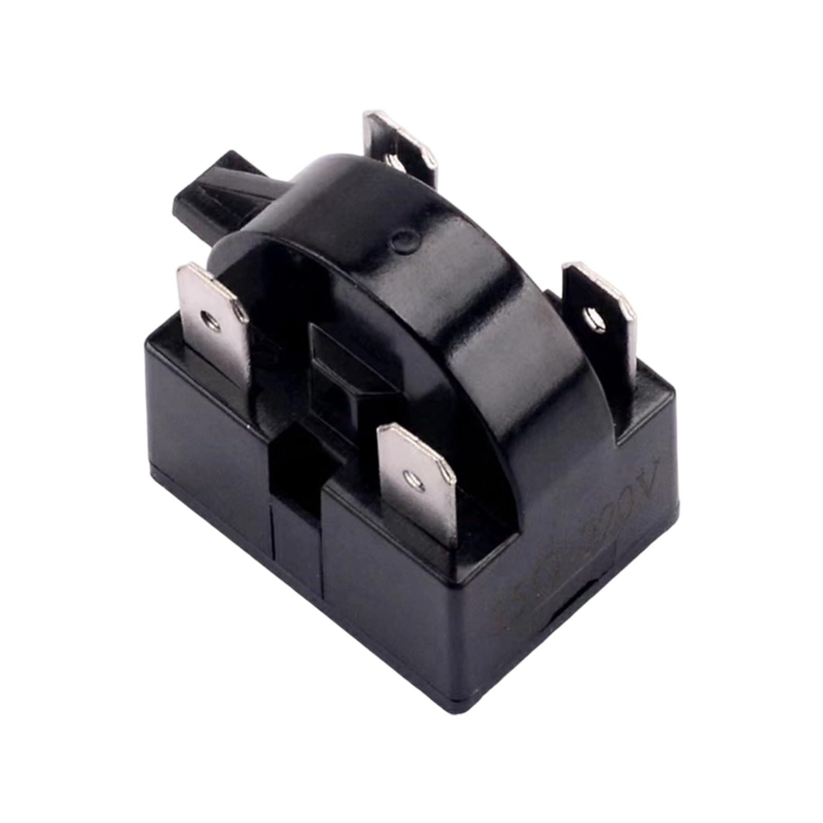 Asukohu 4-Pin 15 Ohm Cooling Unit Start Components And Overload Guard, Black Compressor Replacement Parts Compressor Starter Component Overload Guard Replacement Compact Refrigerator Repair Unit For Refrigerator
