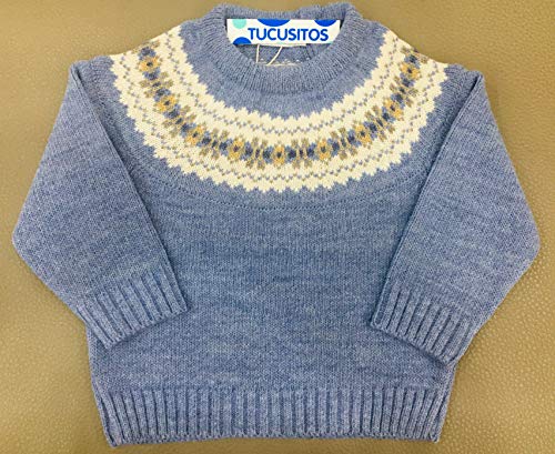 Jersey greca color azulon talla 4años