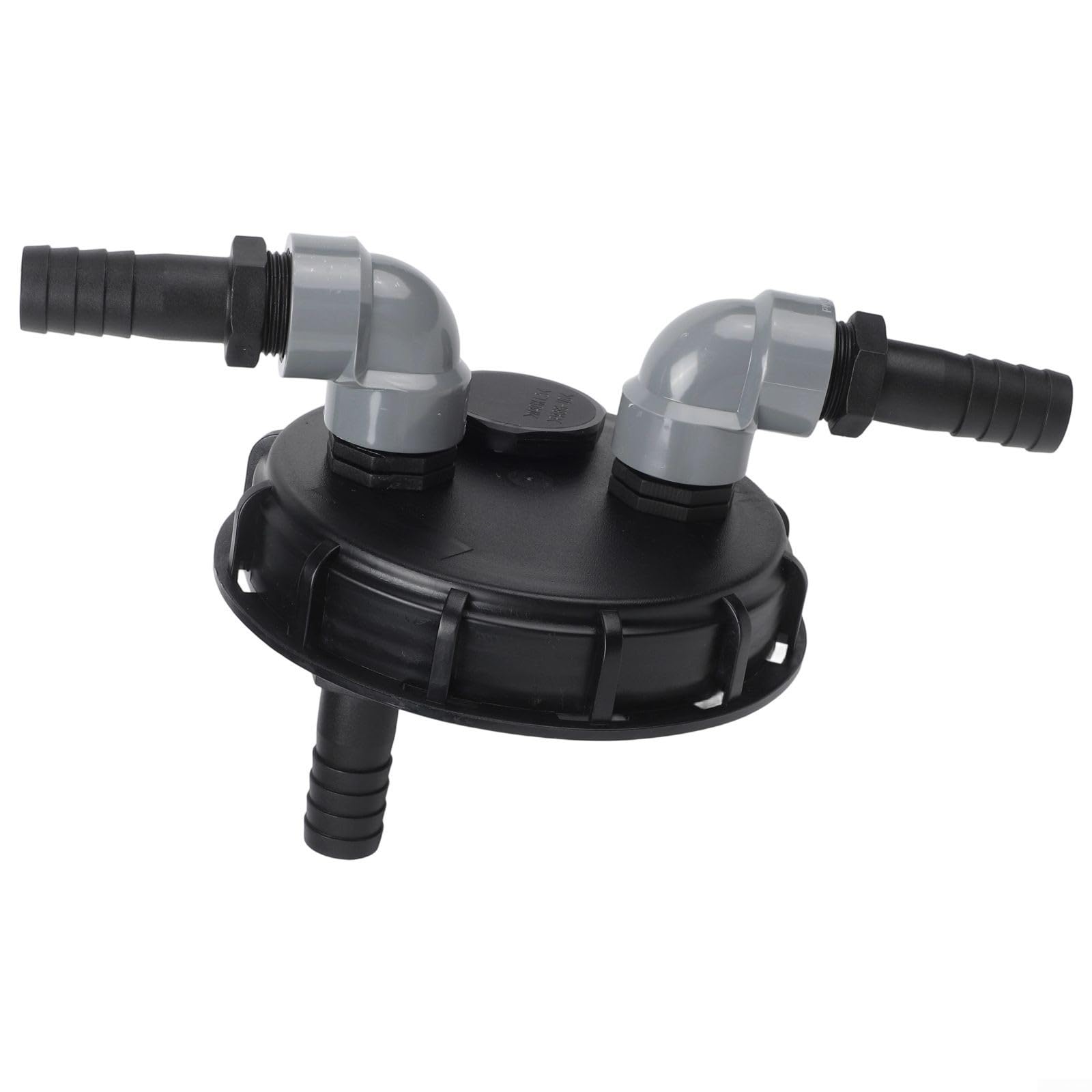 Adaptateur IBC 163mm avec couvercle ventilé et double raccord 25mm
