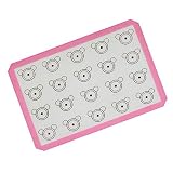 INCHANT Silicone Macaron Baking Mat, Half Sheet Size With 20 Macaron Spaces, Non Stick Silicon Liner